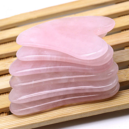 AOXILY Rose Quartz Gua Sha Tool Aoxily CHN, Inc. All Rights Reserved.