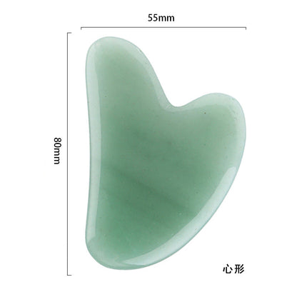 Aventurine Jade Gua Sha Facial Tool Aoxily CHN, Inc. All Rights Reserved.