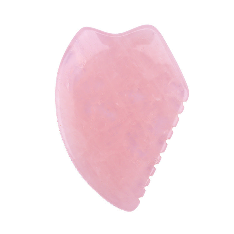 Healing Crystal Rose Quartz Heart Love Massage Tool Natural Gemstone Gua Sha Board Facial Scraping Massager for Face, Eye Aoxily CHN, Inc. All Rights Reserved.