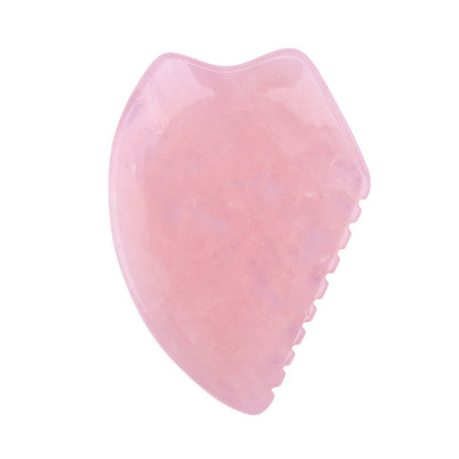 Healing Crystal Rose Quartz Heart Love Massage Tool Natural Gemstone Gua Sha Board Facial Scraping Massager for Face, Eye Aoxily CHN, Inc. All Rights Reserved.