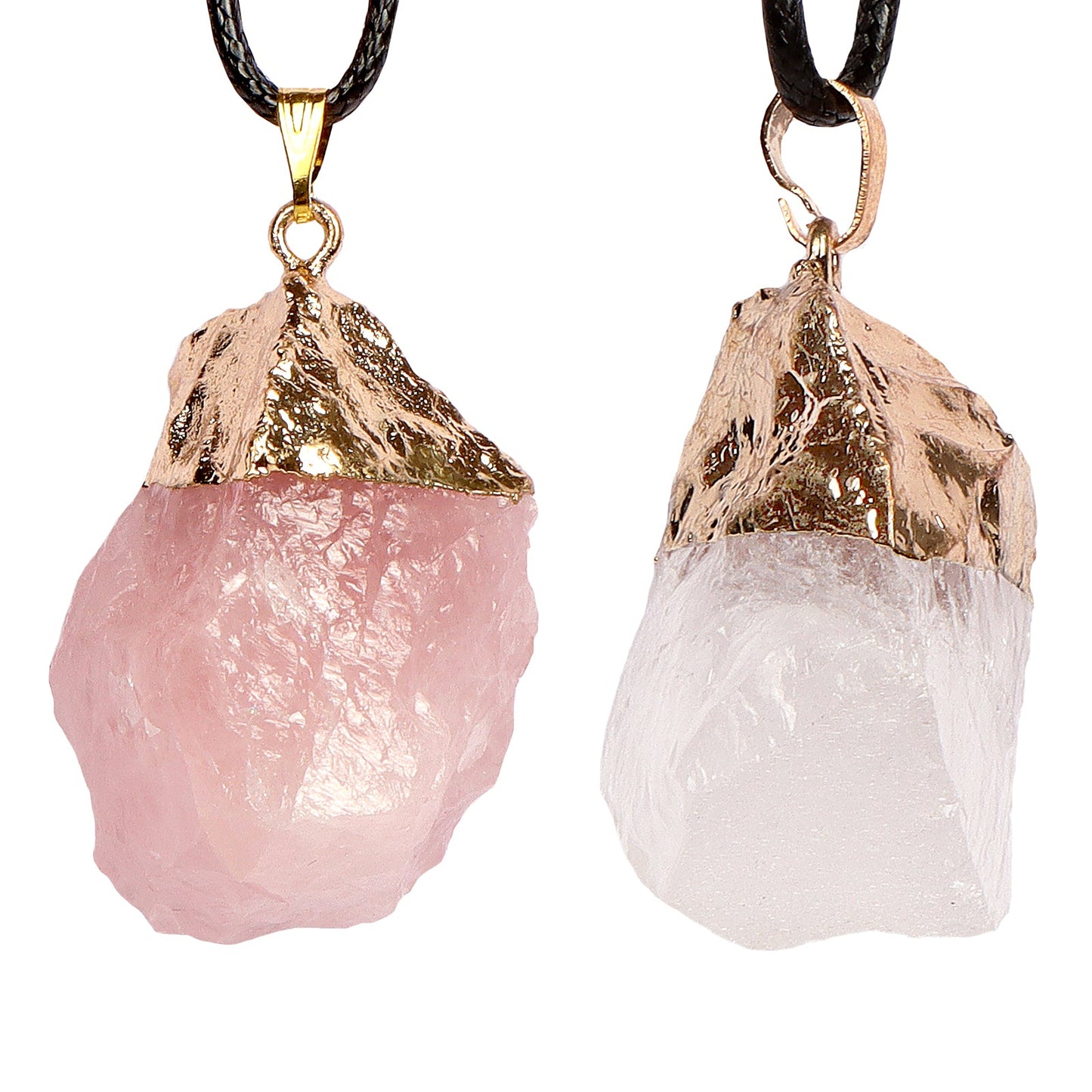 Rose Quartz Crystals Colored Crafts Gemstones Necklace Aoxily CHN, Inc. All Rights Reserved.